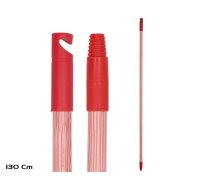 Ergoclean koka kāts, 130 cm, sarkans, 2.50 x 2.50 x 130.00 (8445393533650)