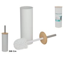 Tualetes birstes turētājs ar tērauda rokturi, 9.50 x 9.50 x 38.00, BATH&GO (8445393384900)