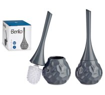 Keramikas tualetes birste, moderna forma, pelēka, 38.5×14×14 cm, 85141, Berilo (85141)