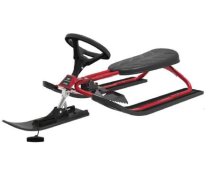 Stūrējamās ragavas SNOWRACER ICONIC Sarkanas/melnas (ST4211-05)