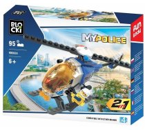 Blocki MyPolice Policijas Helikopters / KB0655 / Konstruktors ar 95 detaļām / Vecums 6+ (KB0655)