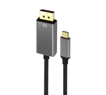 RoGer Kabelis USB-C uz DisplayPort 4K@60Hz / 1.8m / Peleks (RO-USBC2DP4K1.8M-SI)