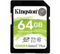 Kingston Kingston Canvas Select Plus SDXC Atmiņas Karte 64GB (SDS2/64GB)