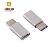 Mocco Universāls Adapteris Micro USB uz Type-C USB Savienojums Sudraba (MC-AD-TYPECM-GR)