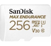 SanDisk MAX ENDURANCE microSDXC Atmiņas karte 256GB + SD Adapteris (SDSQQVR-256G-GN6IA)