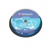 Verbatim Matricas CD-R 700MB 1x-52x Papildus Aizsardzība / 10gb. iepakojumā (43437V)