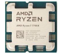 Processors AMD Ryzen 7 7700X 4,5 GHz / 40MB / 105W / AM5 / Tray (100-000000591TRAY)