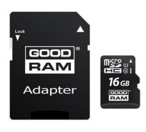 Goodram 16GB Micro SDHC U1-I Class 10 Atmiņas Karte ar Adapteri (M1AA-0160R12)