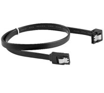 Lanberg SATA III Leņķa Datu Kabelis 0.5m (CA-SASA-13CU-0050-BK)