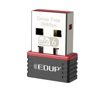 EDUP EP-AX300 Nano USB-adapteris WiFi 6 286Mbps / 802.11ax / ALC8800 (EP-AX300)