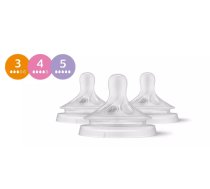 Philips Avent Natural Response SCY960/03 Barošanas pudeļu silikona knupīšu komplekts 3gab (SCY960/03)