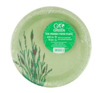 Go Green Papīra Šķīvji 22cm 10gab (1901137)