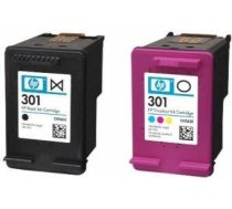 HP 301 Combo Pack Black/Color Tintes Kārtridžs (N9J72AE)