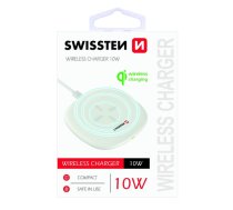 Swissten 10W Bezvadu lādētājs ar USB-C 1.5m kabeli (SW-W-10W-WH)