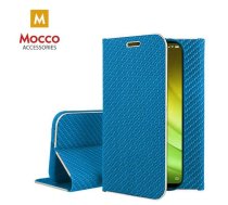 Mocco Carbon Leather Book Case Grāmatveida Maks Telefonam Samsung A205 Galaxy A20 / A305 Galaxy A30 Zils (MC-CAR-LE-A20A30-BL)