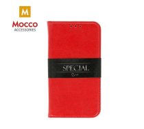 Mocco Special Leather Case Grāmatveida Ādas Telefona Maciņš Priekš Samsung Galaxy J8 Sarkans (MC-SB-C-SA-J800-RE)