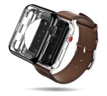 Dux Ducis Premium Silikona Maciņš Priekš Apple Watch 2 / 3 38 mm Melns + Dāvana (DUX-DU-AW38-BK)