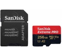 Sandisk MicroSDXC 256GB + SD Adapteris Atmiņas karte (SDSQXCD-256G-GN6MA-BL)