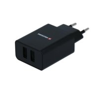 Swissten Tīkla Lādētājs Smart IC 2x USB 2.1A (ECO PACK) (22033000ECO)