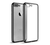 Mocco Electro Jelly Aizmugurējais Silikona Apvalks Priekš Apple iPhone 11 PRO Caurspīdīgs - Melns (MC-ELCTR-APP-11PRO)