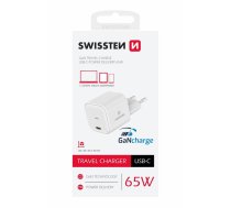 Swissten GaN Travel Charger Tīkla Lādētājs USB-C 65W (22037020)