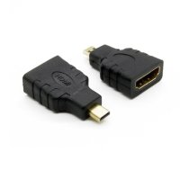 RoGer MHL Universāls Adapteris Micro HDMI -> HDMI Melns (MO-MICHD-HDMI-BK)