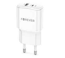 Forever TC-01-20AC Adapteris PD / QC / USB-C / 1USB / 20W (TC-01-20AC)
