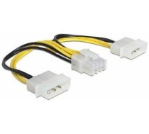 Delock Strāvas Kabelis 8 Pin EPS - 2 x 4 Pin Molex (83410)