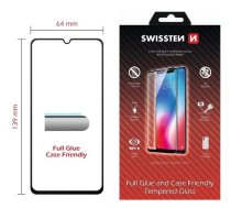 Swissten Full Face 5D Tempered Glass Aizsargstikls Pilnam Ekrānam Samsung Galaxy A40 Melns (SW-JAP-T-SP-SAM-A40)