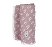 Lodger Swaddle Tribe Autiņš Muslīna Kokvilnas 120x120 cm Rozā (8719033410930)