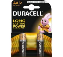 Duracell AA MN1500 Alkaline LR6 1.5V Baterijas 2gab. (MN1500)