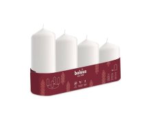 Bolsius Adventes Ziemassvētku Sveces 4gab 60x48mm White (37006802)