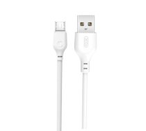XO NB103 microUSB uzlādes un datu kabelis 2m (XO-NB103-MICRO-WH)