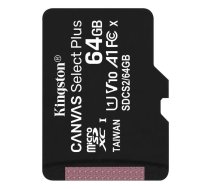 Kingston Canvas Select Plus Atmiņas Karte microSDXC / 64GB / 100 MB/s (SDCS2/64GBSP)