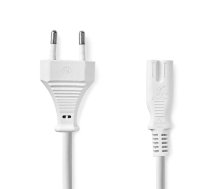 Nedis PCGP11040WT30 Strāvas kabelis Euro Plug - IEC-320-C7 / 3m (PCGP11040WT30)