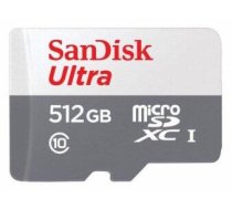 SanDisk Ultra Atmiņas karte microSDXC 512GB + Adapteris (SDSQUNR-512G-GN6TA)