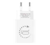 OBAL:ME Wall Charger USB-A 10W + USB-A/USB-C Cable 1m Tīkla lādētājs ar USB-A/USB-C kabeli 1m / balts (10W1UWH-C)