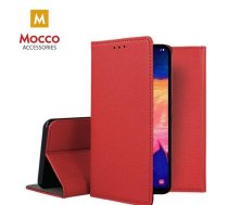 Mocco Smart Magnet Book Case Grāmatveida Maks Telefonam Samsung Galaxy S10 Sarkans (MO-MAG-SA-S10-RE)