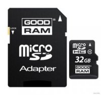 Goodram 32GB Micro SDHC U1-I Class 10 Atmiņas Karte ar Adapteri (M1AA-0320R12)