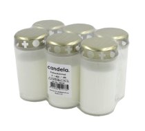 Candela Kapu Sveces Ar Vāciņiem 6gab White (24100107)