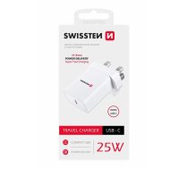 Swissten Tīkla Lādētājs PD USB-C priekš UK kontaktligzdas 25W (22045400)