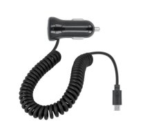 Forever M-01 Auto Lādētājs 1A ar Micro USB kabelis ar LED indikātoru / 1,5m Melns (T_0014808)