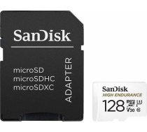 SanDisk High Endurance microSDXC 128GB V30 + Adapter Atmiņas karte (SDSQQNR-128G-GN6IA)