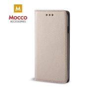 Mocco Smart Magnet Book Case Grāmatveida Maks TelefonamNokia 6.1 Plus / Nokia X6 (2018) Zeltains (MC-MAG-NOK-X6-GO)