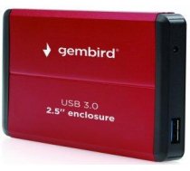 Gembird SATA Kastīte cietajam diskam 2,5" / HDD / USB 3.0 (EE2-U3S-2-R)