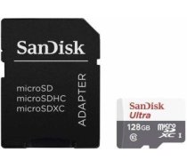 Sandisk Ultra microSDXC 128GB + Adapteris Atmiņas karte (SDSQUNR-128G-GN6TA)