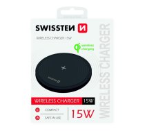 Swissten 15W Bezvadu lādētājs ar USB-C 1.5m kabeli (22055504)