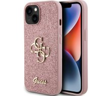 Guess Fixed Glitter Big 4G Case Aizsargapvalks Priekš Apple iPhone 15 (GUHCP15SHG4SGP)