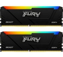 Kingston Fury Beast RGB Operatīvā Atmiņa 2 X 8GB / 3200MHz / DDR4 (KF432C16BB2AK2/16)