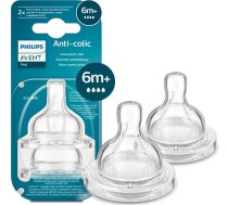 Philips Avent SCY764/02 Fast Flow 6M+ Silikona knupīši barošanas pudelēm 2 gab (SCY764/02)